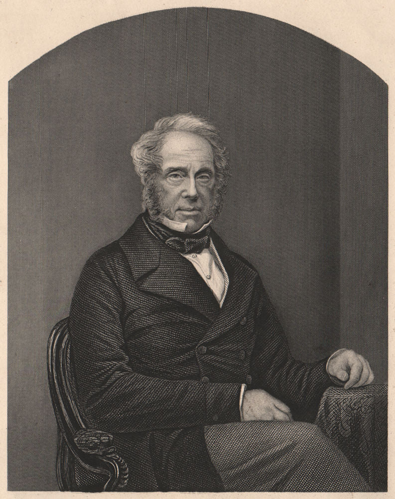 CRIMEAN WAR. Viscount Palmerston, K. C. B.  1860 old antique print picture